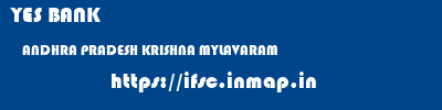 YES BANK  ANDHRA PRADESH KRISHNA MYLAVARAM   ifsc code